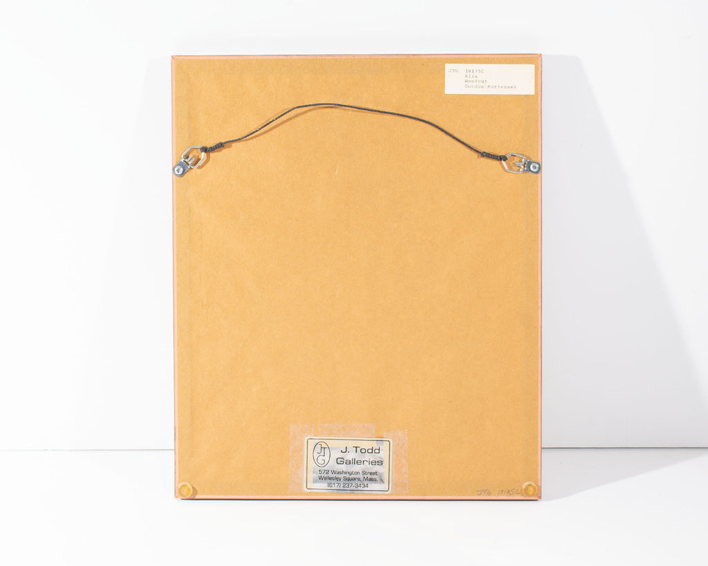 Gordon Mortensen 1990 “Alix” Woodcut Print