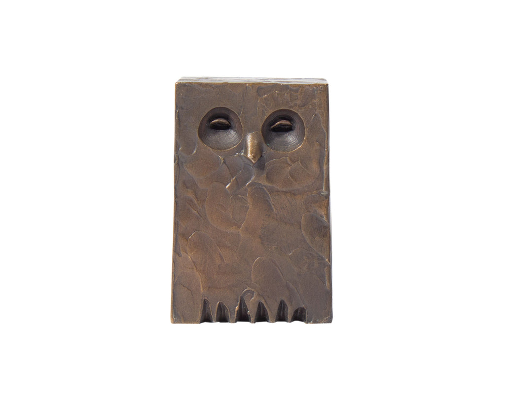 Cy Decosse Bronze Owl Sculpture