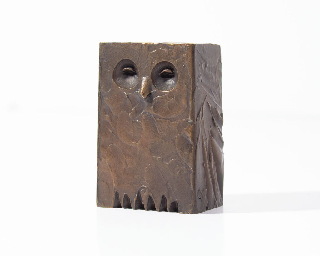 Cy Decosse Bronze Owl Sculpture
