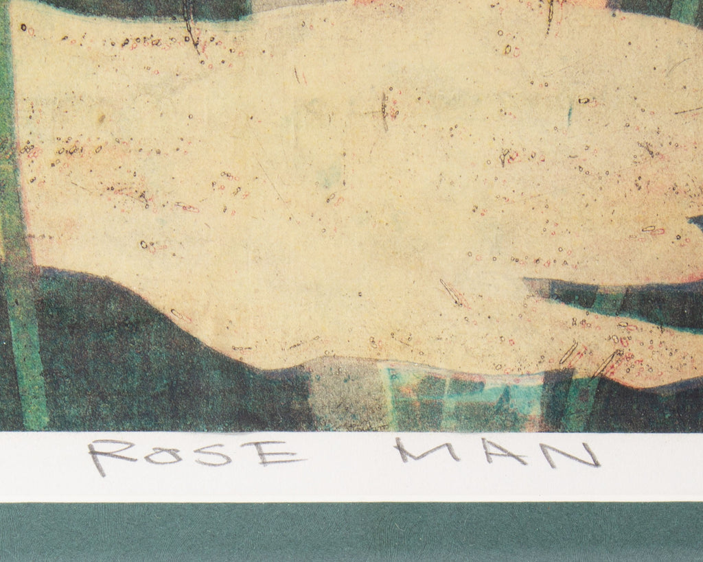 Yuji Hiratsuka 1989 “Rose Man” Intaglio Print
