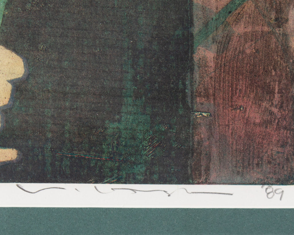 Yuji Hiratsuka 1989 “Rose Man” Intaglio Print