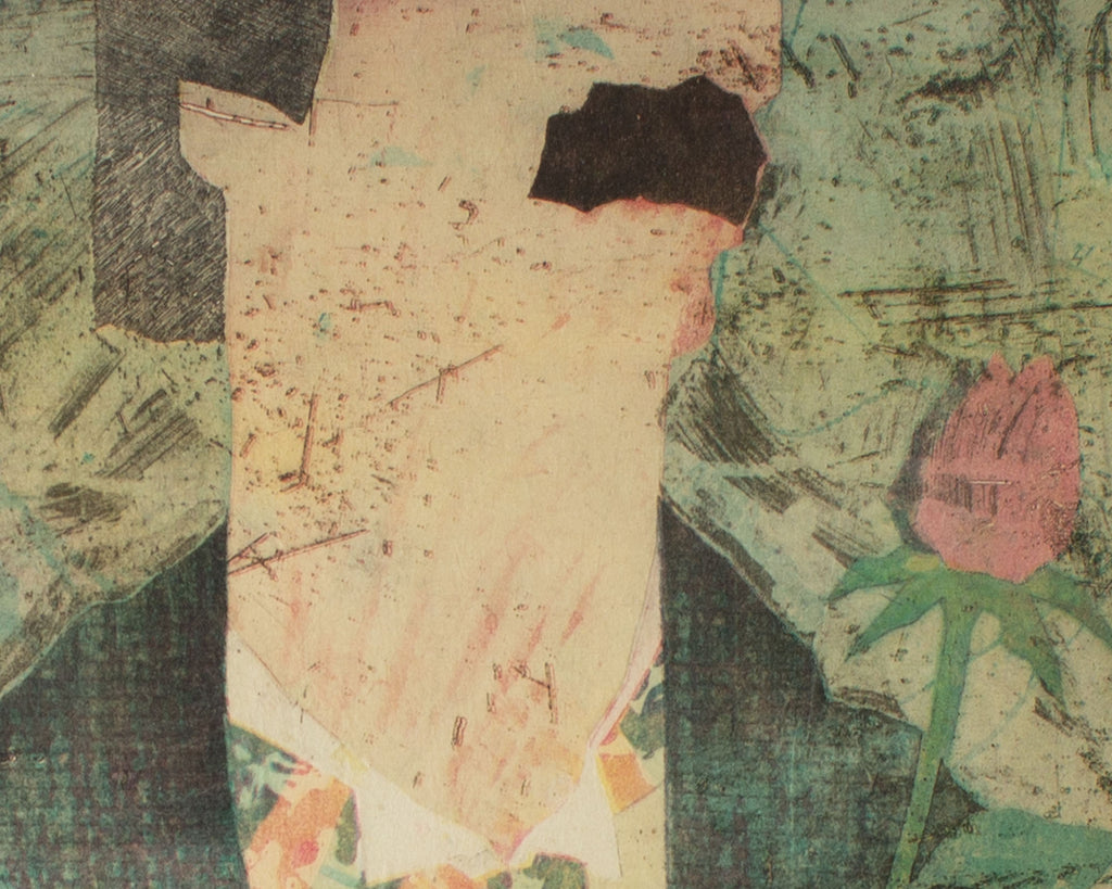Yuji Hiratsuka 1989 “Rose Man” Intaglio Print