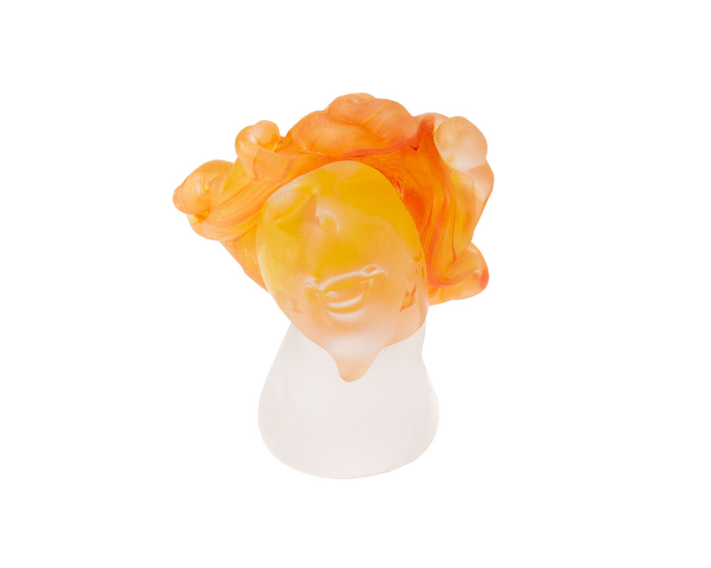 Stephen Fellerman and Clair Raabe 2000 Signed Art Glass Bust Sculpture