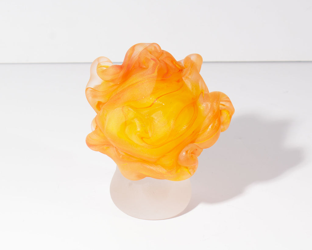 Stephen Fellerman and Clair Raabe 2000 Signed Art Glass Bust Sculpture