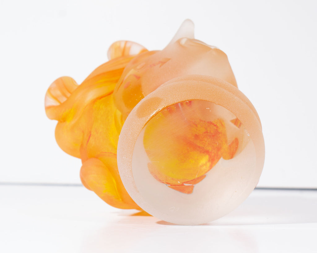 Stephen Fellerman and Clair Raabe 2000 Signed Art Glass Bust Sculpture