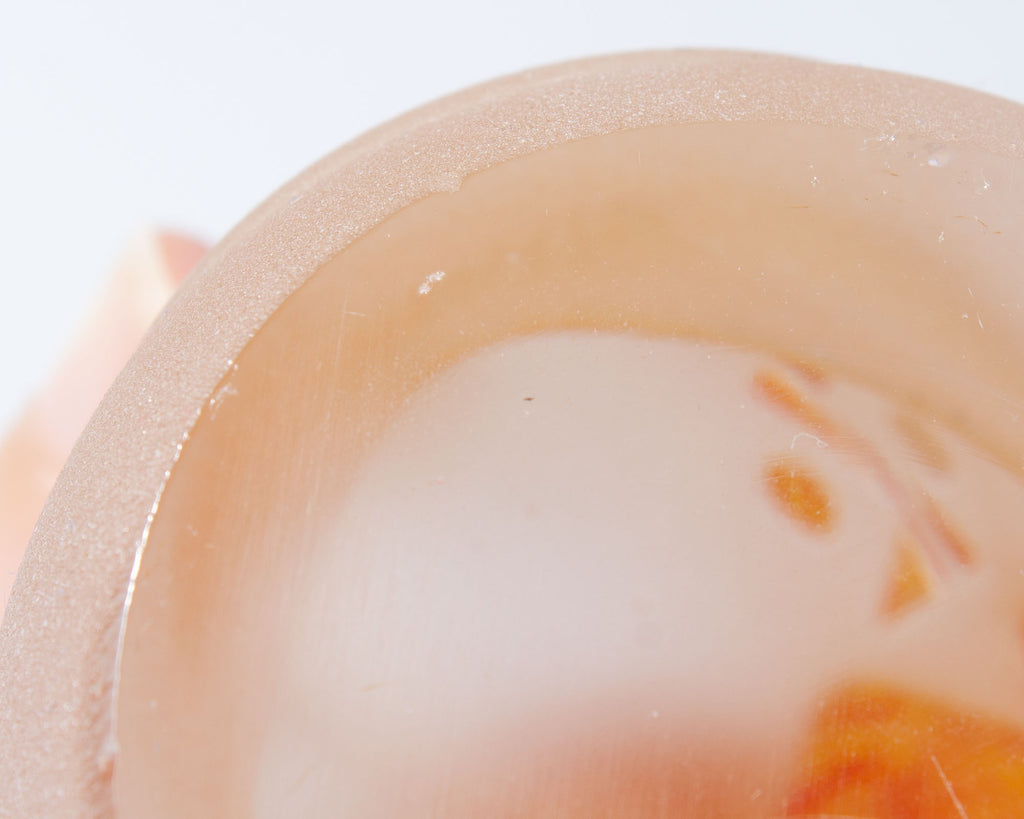 Stephen Fellerman and Clair Raabe 2000 Signed Art Glass Bust Sculpture