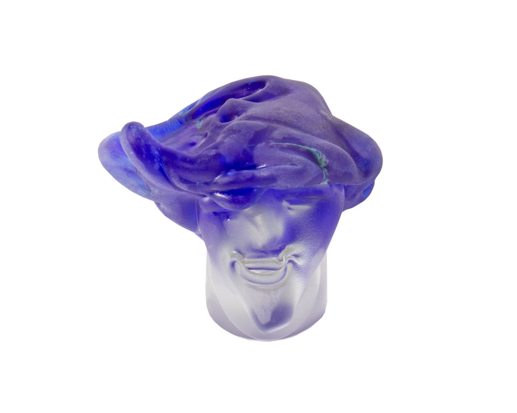 Stephen Fellerman and Clair Raabe 1995 Signed Art Glass Bust Sculpture