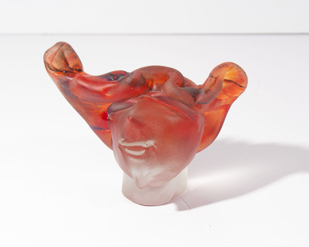 Stephen Fellerman and Clair Raabe 1995 Signed Art Glass Bust Sculpture