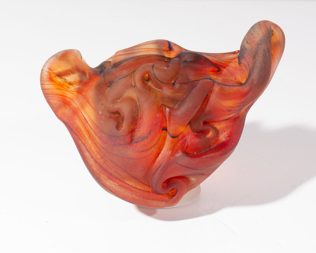 Stephen Fellerman and Clair Raabe 1995 Signed Art Glass Bust Sculpture