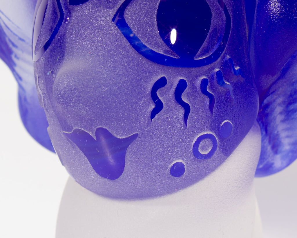 Stephen Fellerman and Clair Raabe 2000 Signed Art Glass Bust Sculpture