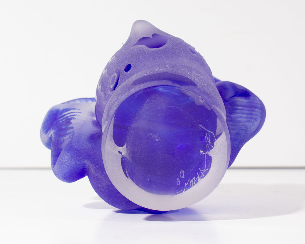 Stephen Fellerman and Clair Raabe 2000 Signed Art Glass Bust Sculpture