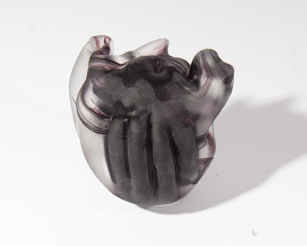 Stephen Fellerman and Clair Raabe 1995 Signed Art Glass Bust Sculpture