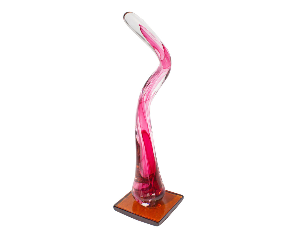 John McDonald Signed Art Glass Sculpture