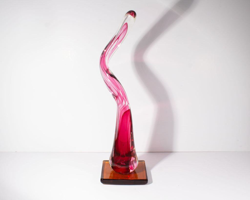 John McDonald Signed Art Glass Sculpture