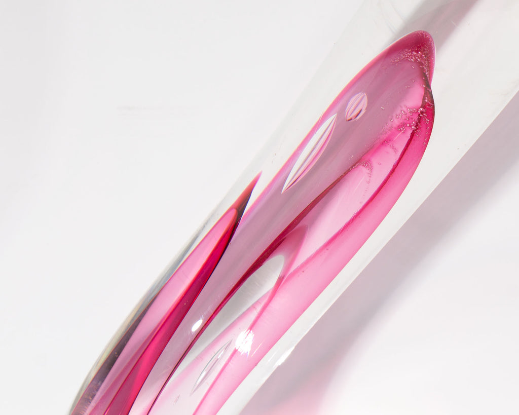 John McDonald Signed Art Glass Sculpture