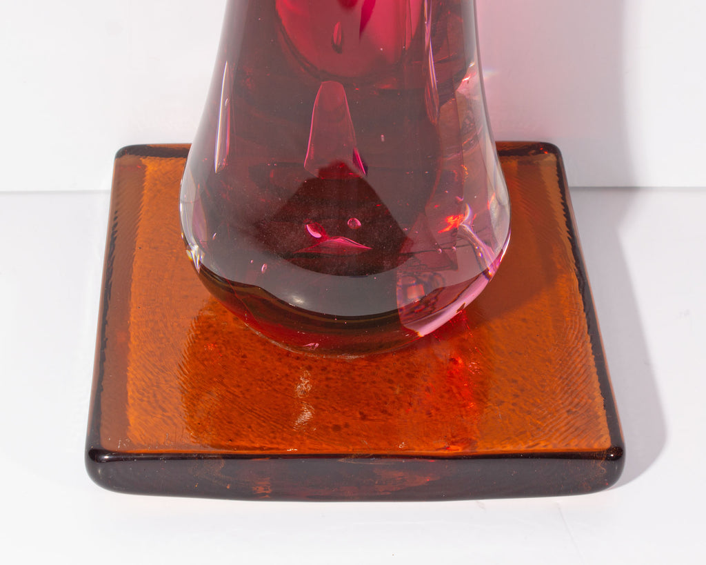 John McDonald Signed Art Glass Sculpture