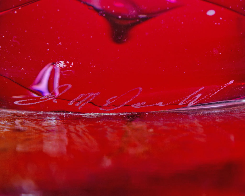 John McDonald Signed Art Glass Sculpture