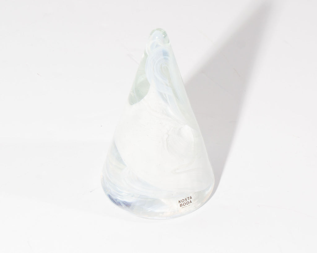 Anna Ehrner Kosta Boda Atoll Art Glass Cone Tree