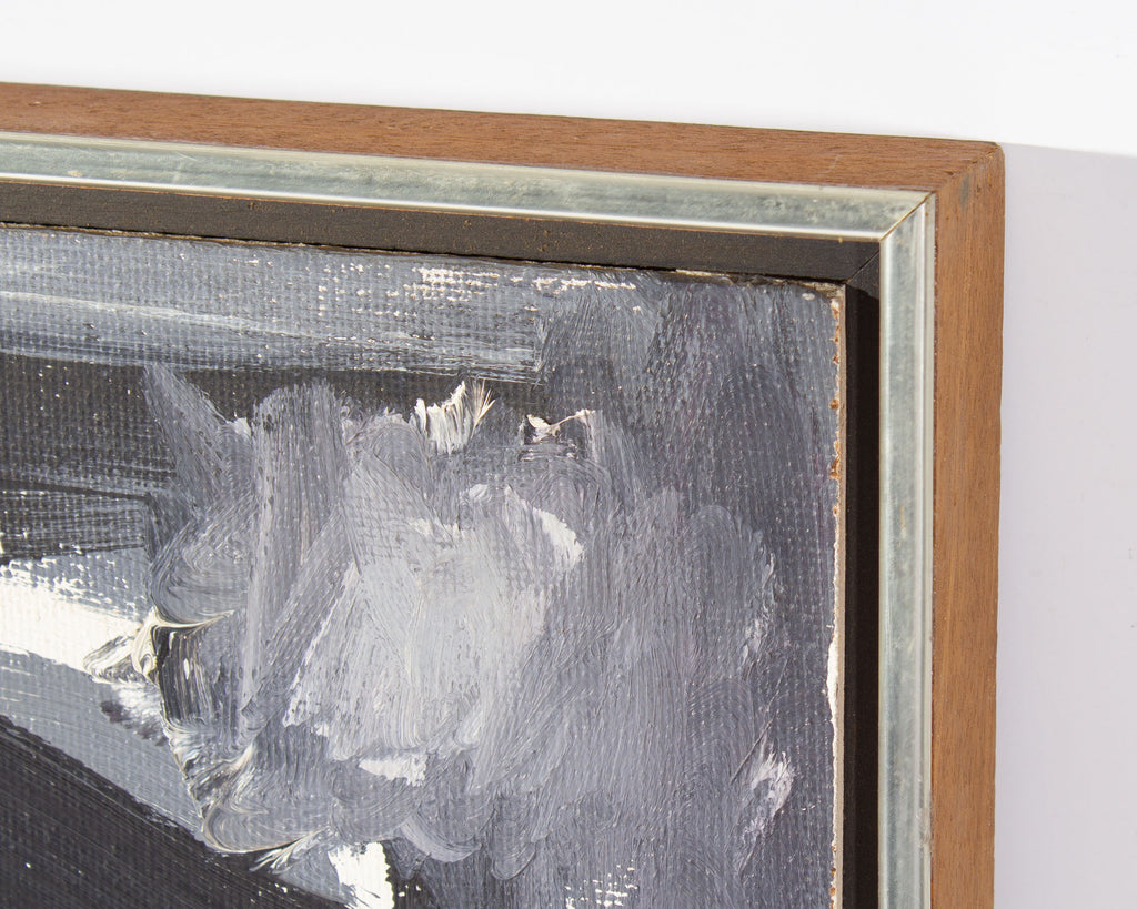 Pennerton West Oil on Board Abstract Painting