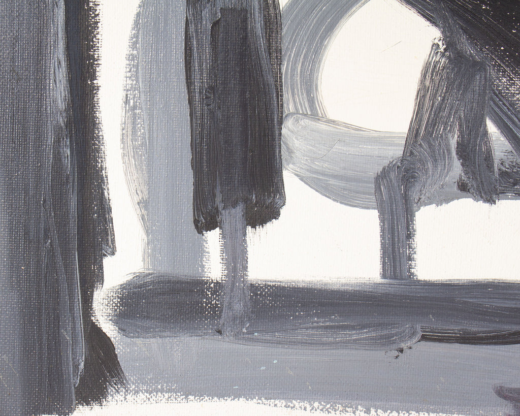 Pennerton West Oil on Board Abstract Painting