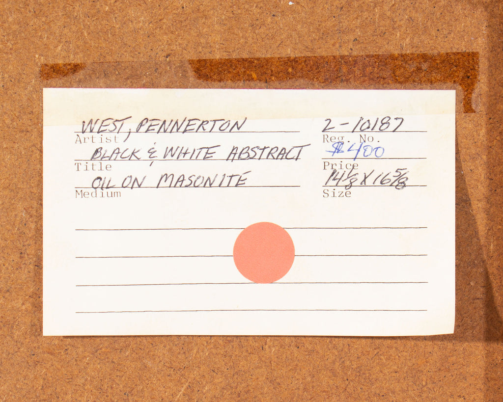 Pennerton West Oil on Board Abstract Painting