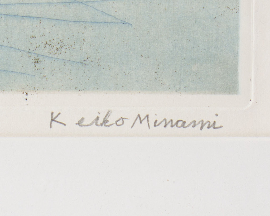 Keiko Minami Etching of a Bird