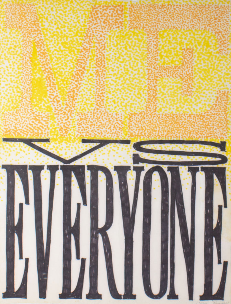 James Spencer Russell “Me Vs. Everyone” Marker Drawing