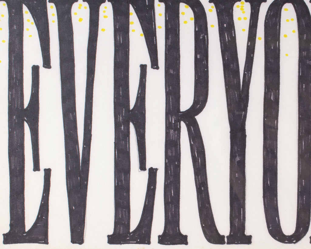 James Spencer Russell “Me Vs. Everyone” Marker Drawing