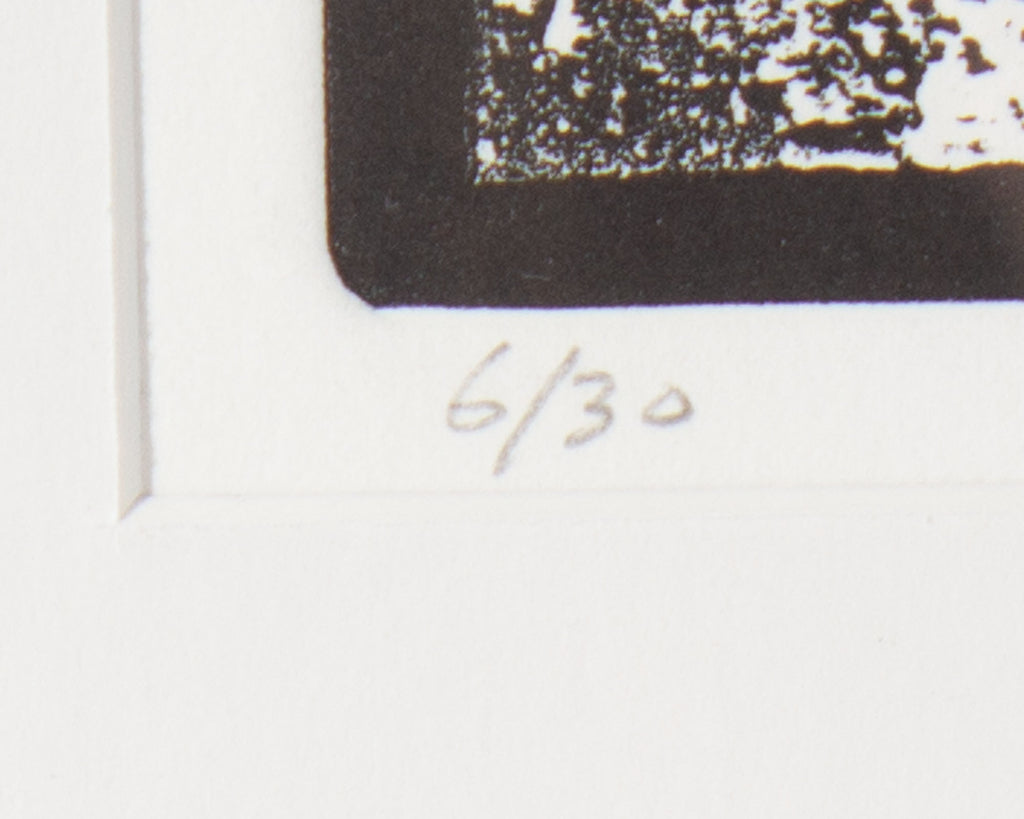 Martin Barooshian Abstract Intaglio Print