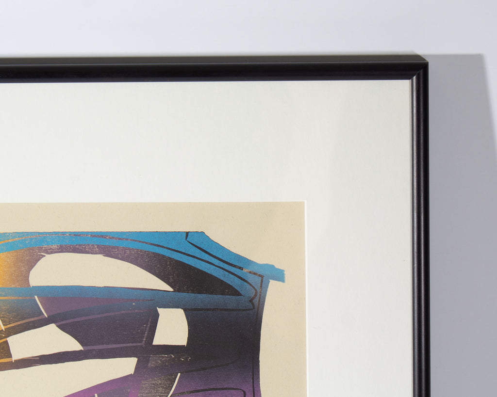 Ed Funk “My Sweet Baby Doll” Abstract Monoprint