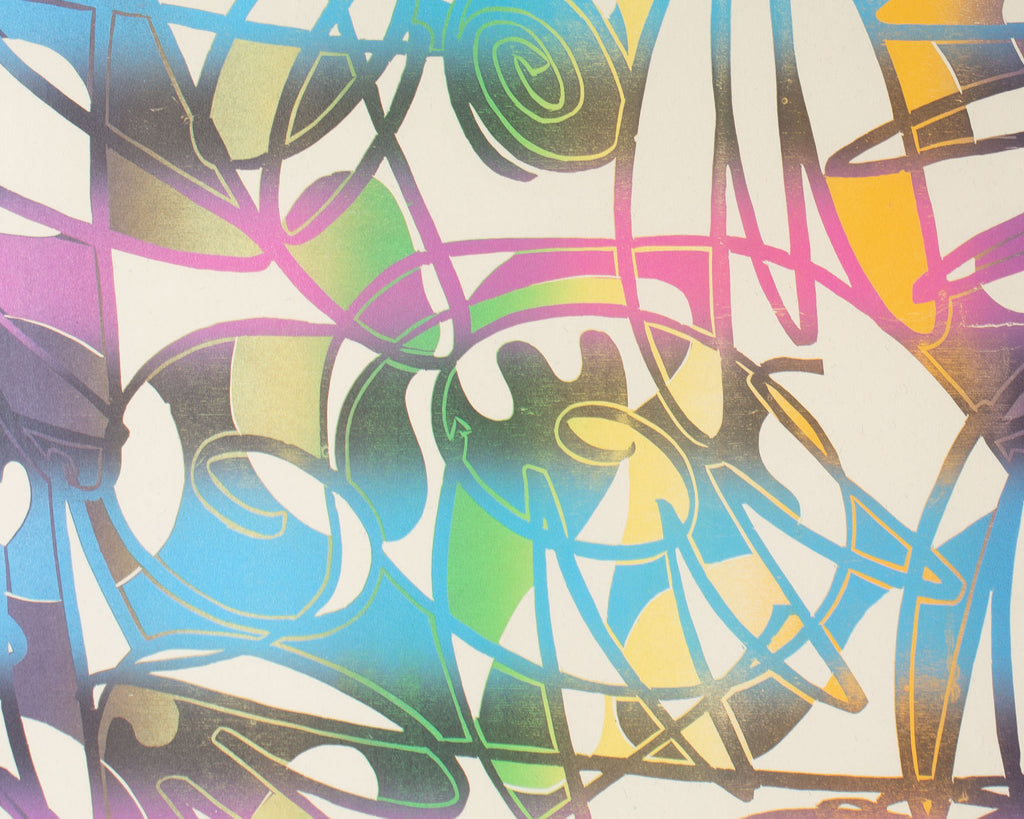 Ed Funk “My Sweet Baby Doll” Abstract Monoprint