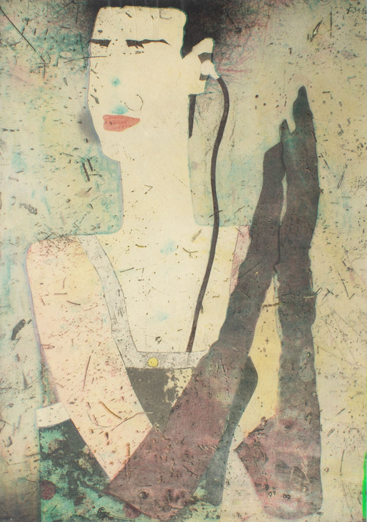 Yuji Hiratsuka 1989 “At the Opera” Intaglio Print