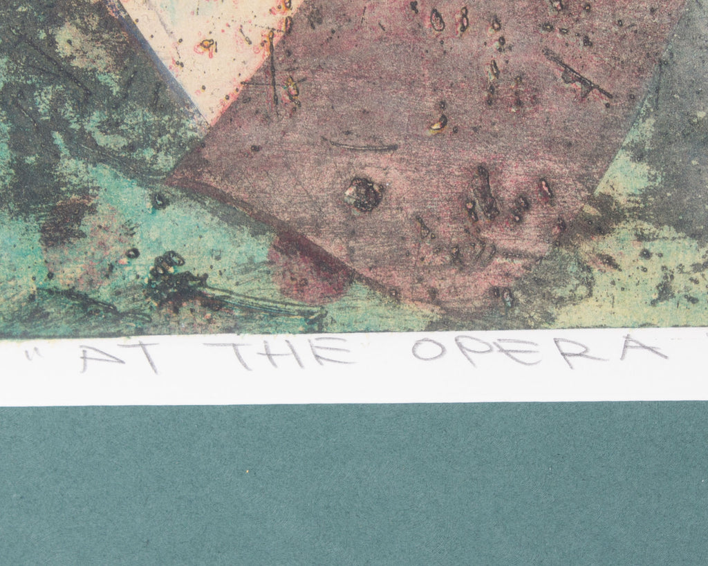 Yuji Hiratsuka 1989 “At the Opera” Intaglio Print