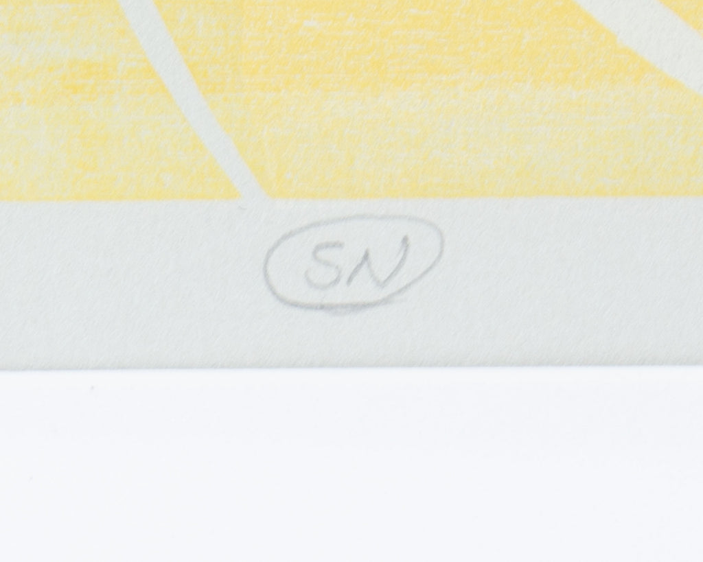 Ed Funk Monoprint of a Seated Woman