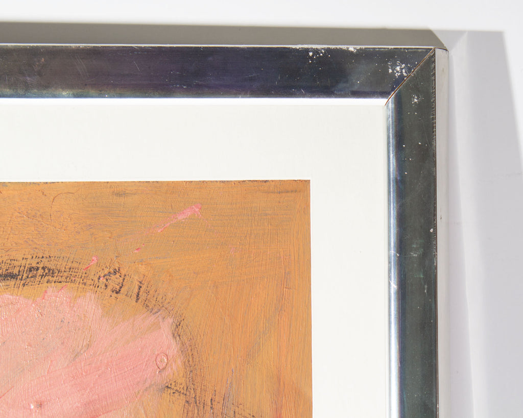 Darrell L. Anderson Abstract Oil on Paper Painting