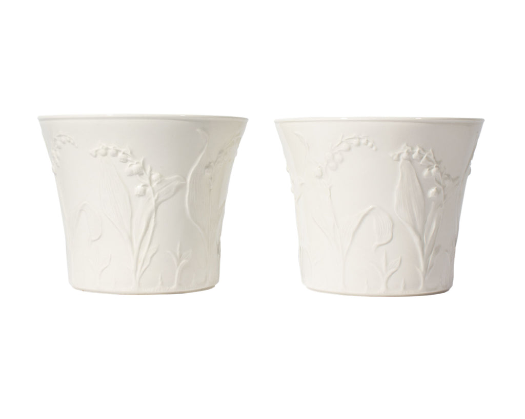 Gunnar Wennerberg “Liljekonvalj” Gustavsberg Porcelain Planters