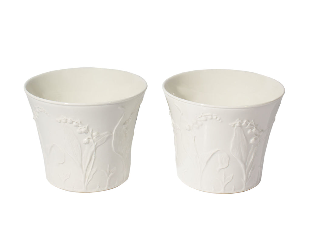 Gunnar Wennerberg “Liljekonvalj” Gustavsberg Porcelain Planters