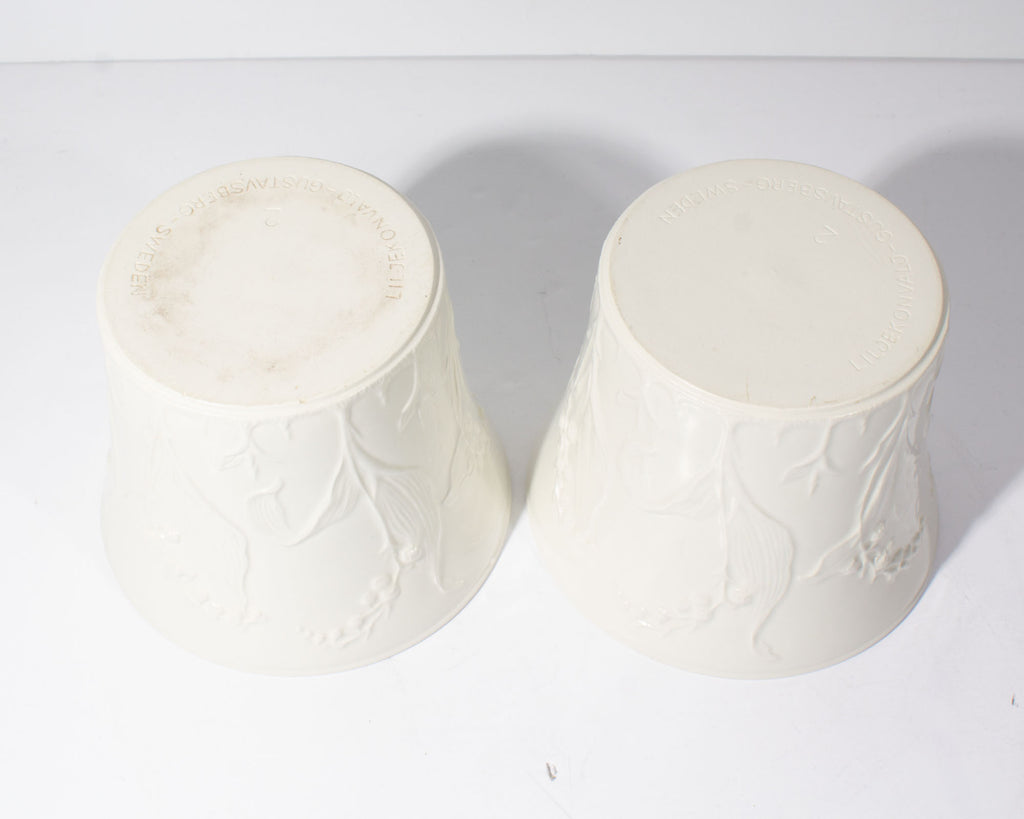 Gunnar Wennerberg “Liljekonvalj” Gustavsberg Porcelain Planters
