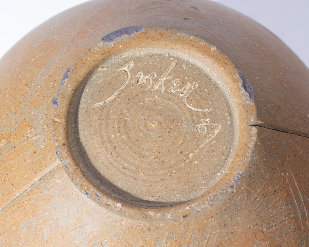 J. Edward Barker 1987 Studio Pottery Vase