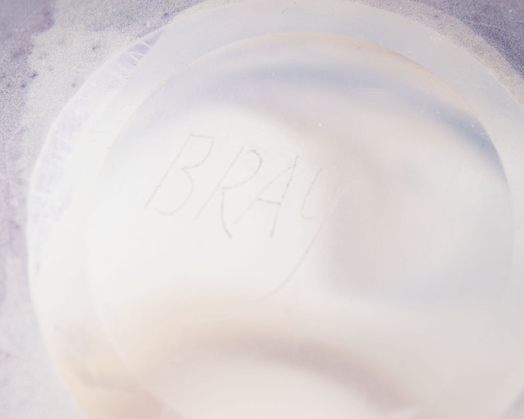 Charles Bray Art Glass Landscape Vase