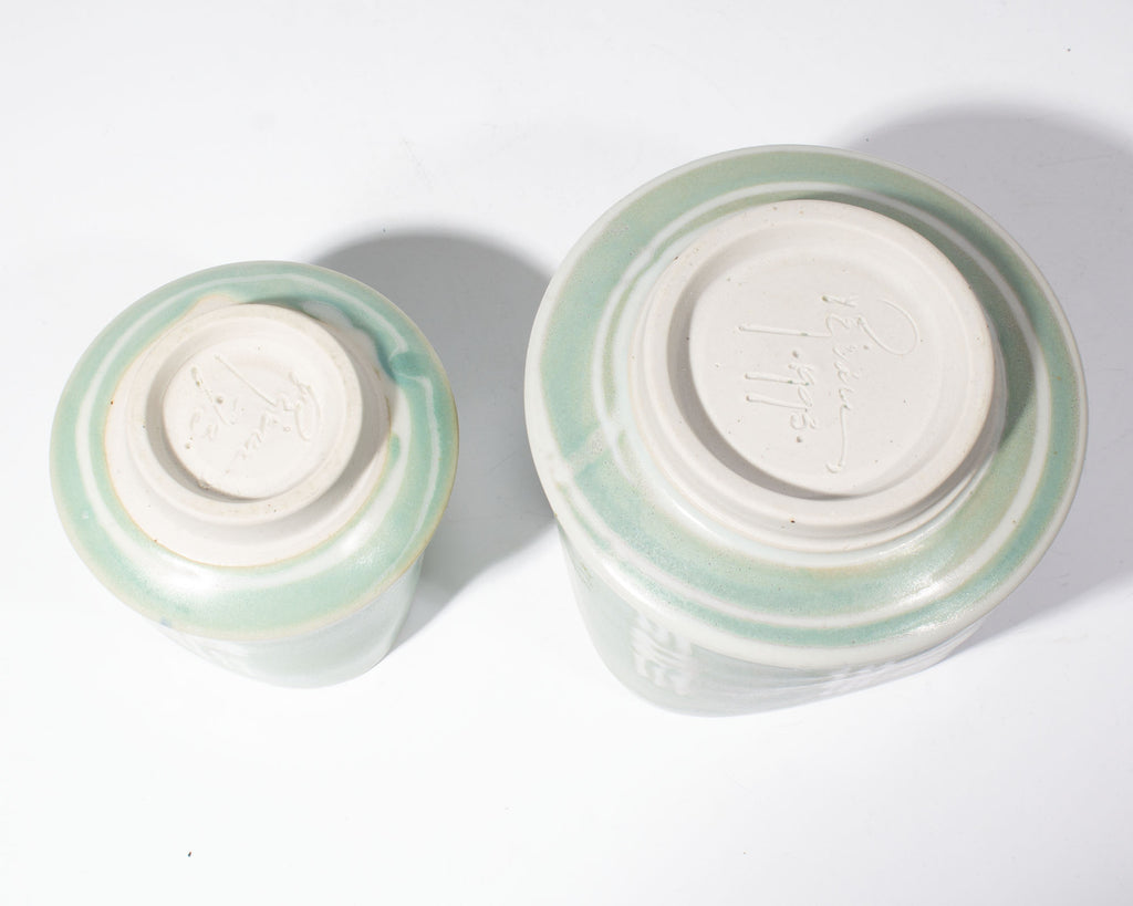 Larry Pejeau 1993 Studio Pottery Vases