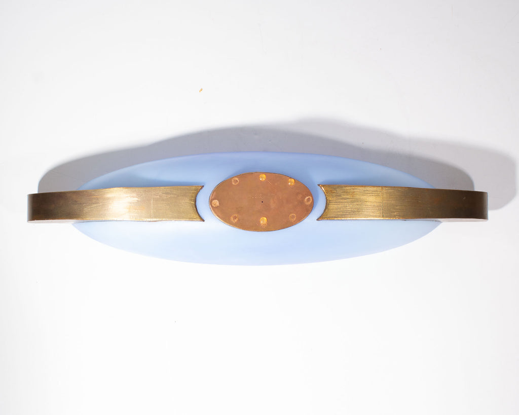 George Bucquet 2011 Art Glass and Copper Canoe Bowl