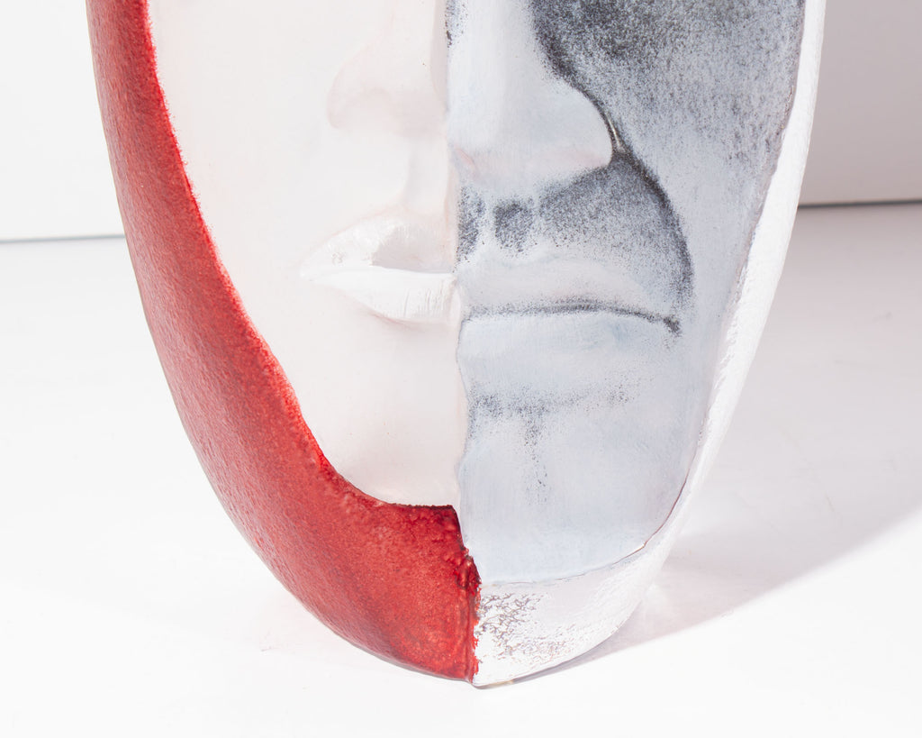 Mats Jonasson “FeMale” Masq Series Limited Edition Crystal Sculpture