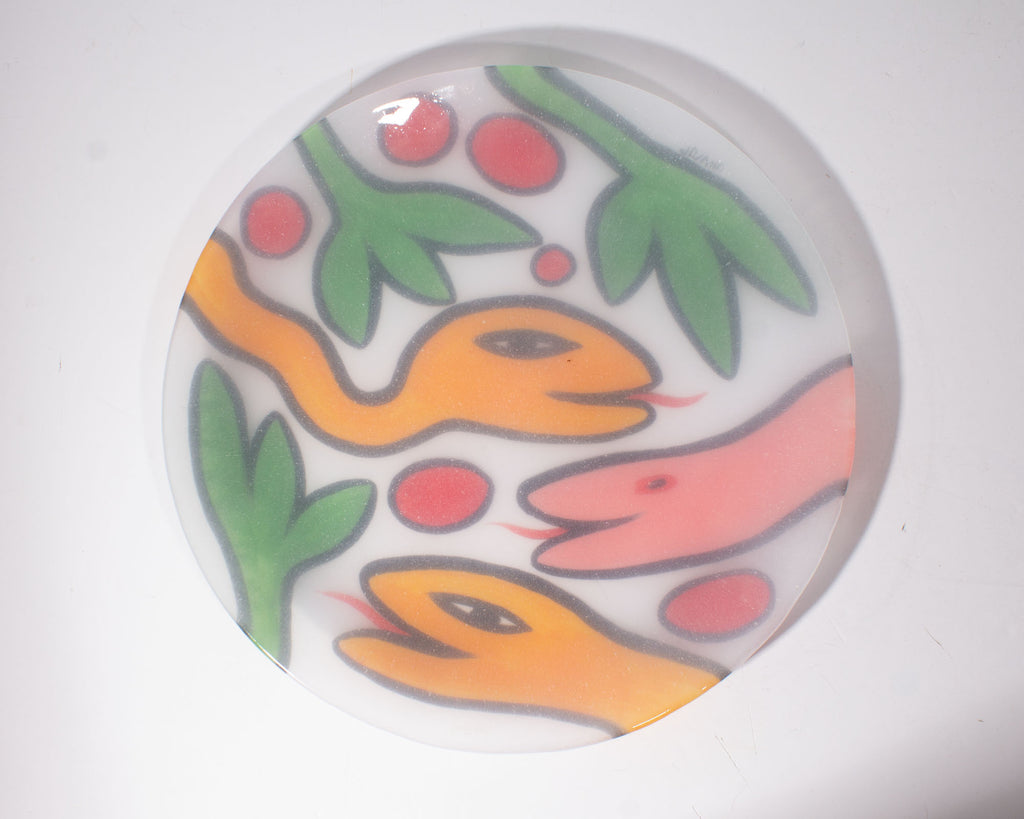 Ulrica Hydman Vallien Kosta Boda Glass Snake Plate – Sheafer +