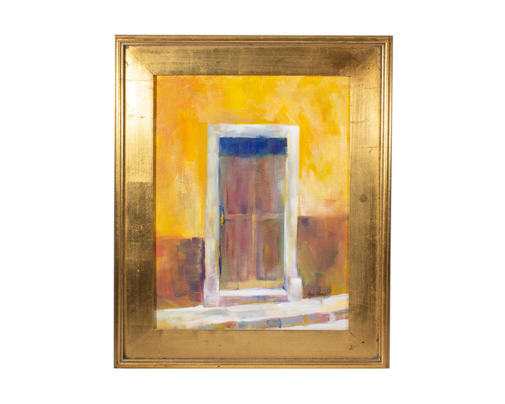 Ann Sharp 2005 “Come In” San Miguel, Mexico Oil on Board Painting