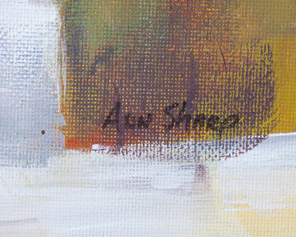 Ann Sharp 2005 “Come In” San Miguel, Mexico Oil on Board Painting