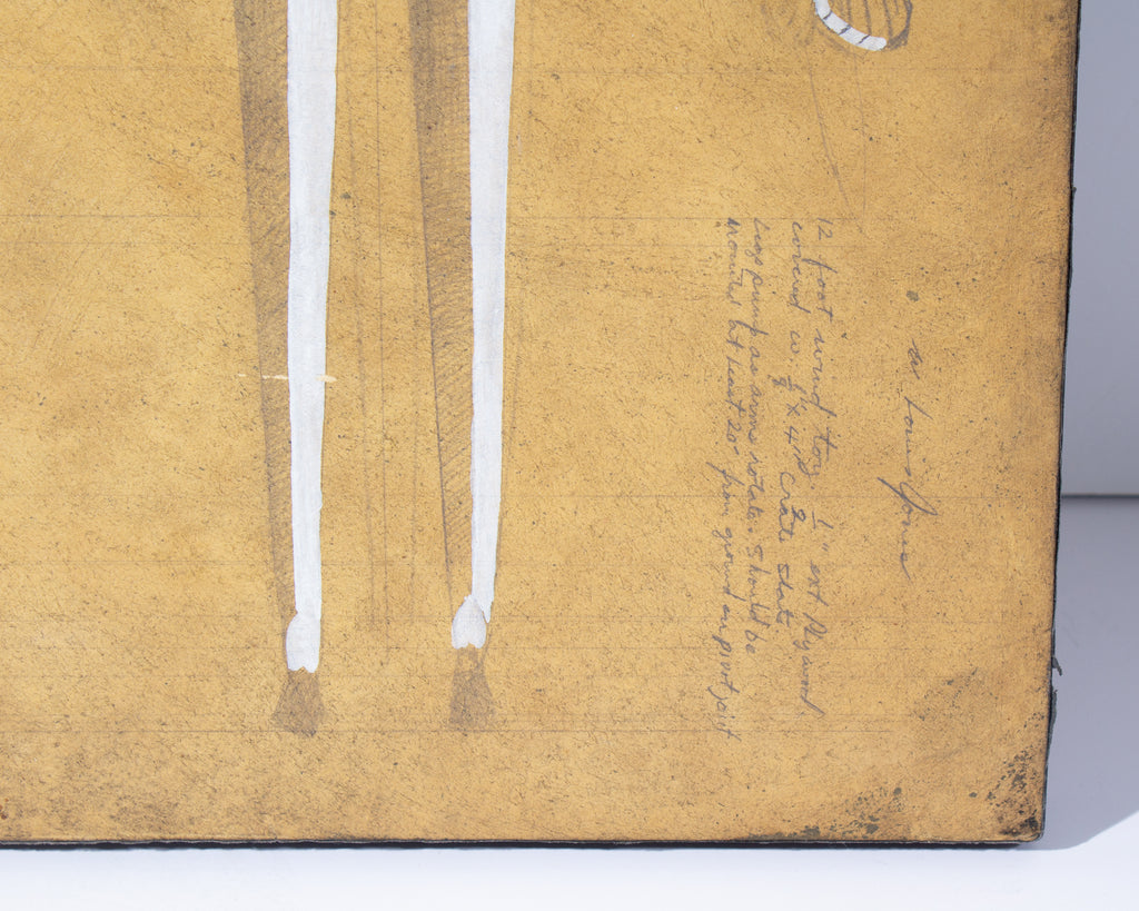 Walter Louis Jones 1971 “Wind Toy Study” Drawing