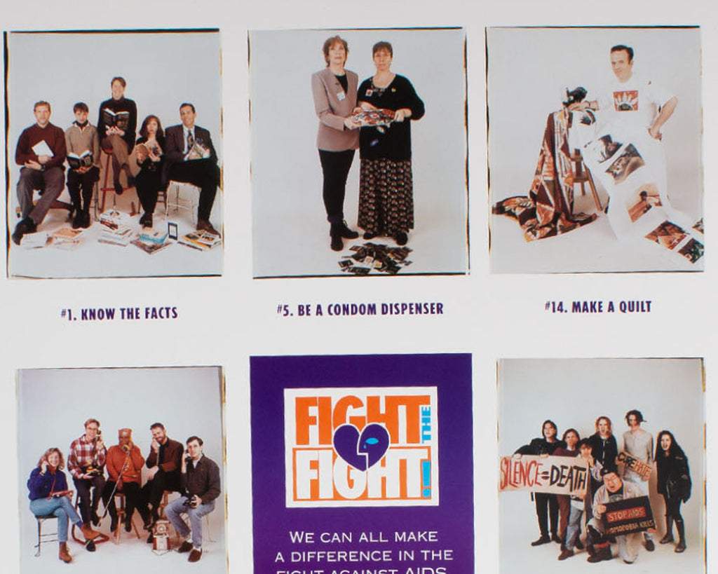 Elsa Dorfman 1994 Signed “40 Ways to Fight the Fight Against AIDS” Poster