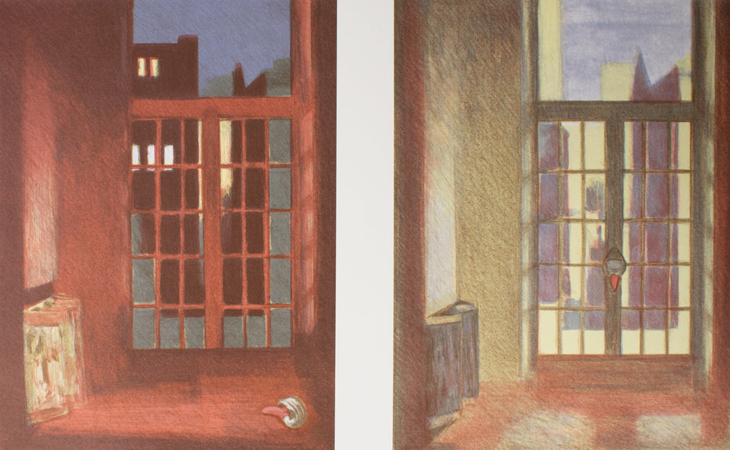 Patrick Webb Signed 1995 "Sanctuary Day and Night" Limited Edition Lithograph