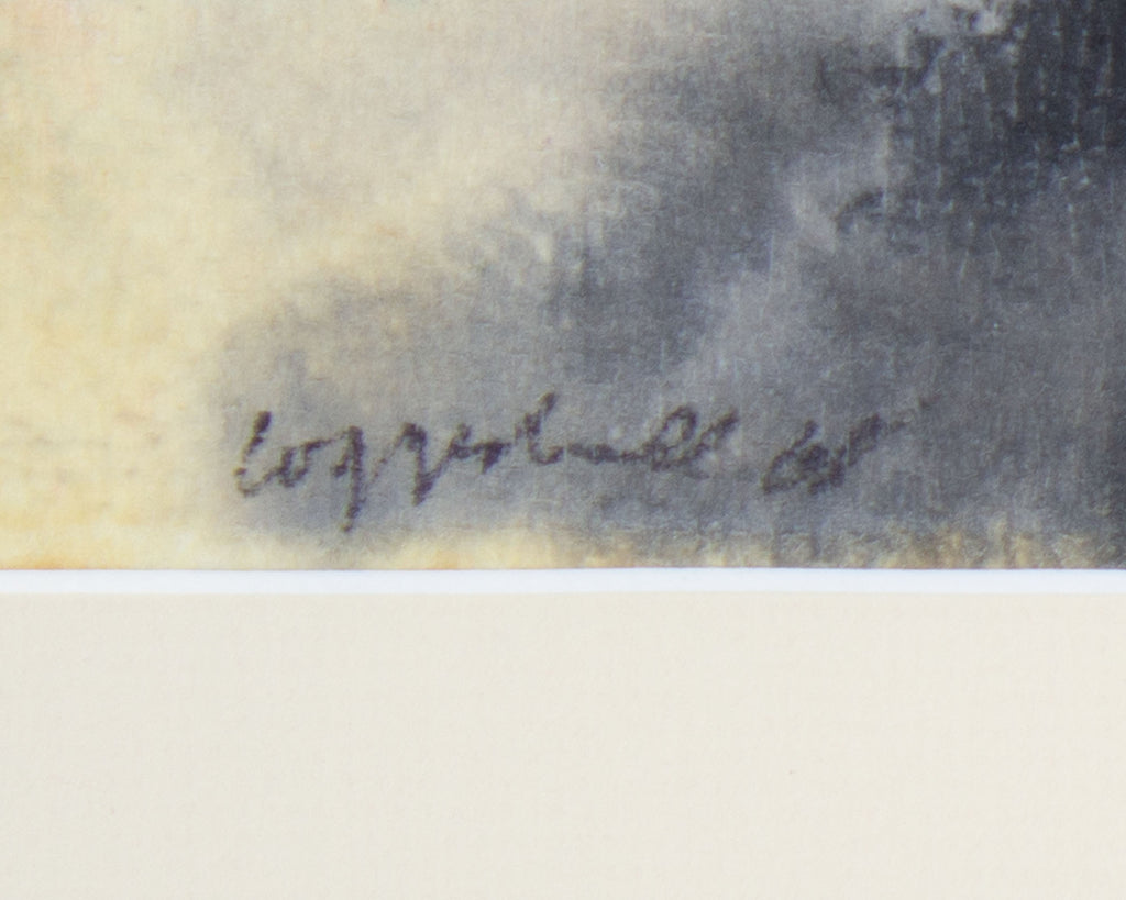 George Coggeshall 1968 Abstract Watercolor Painting